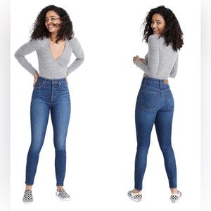 Madewell Curvy High-Rise Skinny in Moreaux Sz 27 EUC